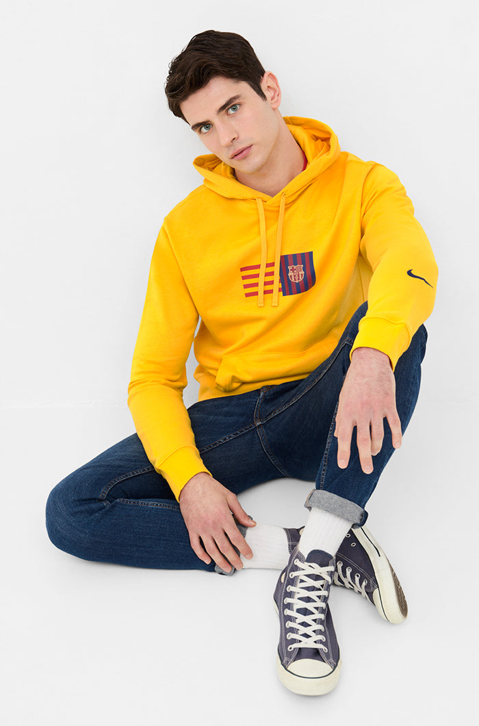 Yellow nike hoodie on sale mens