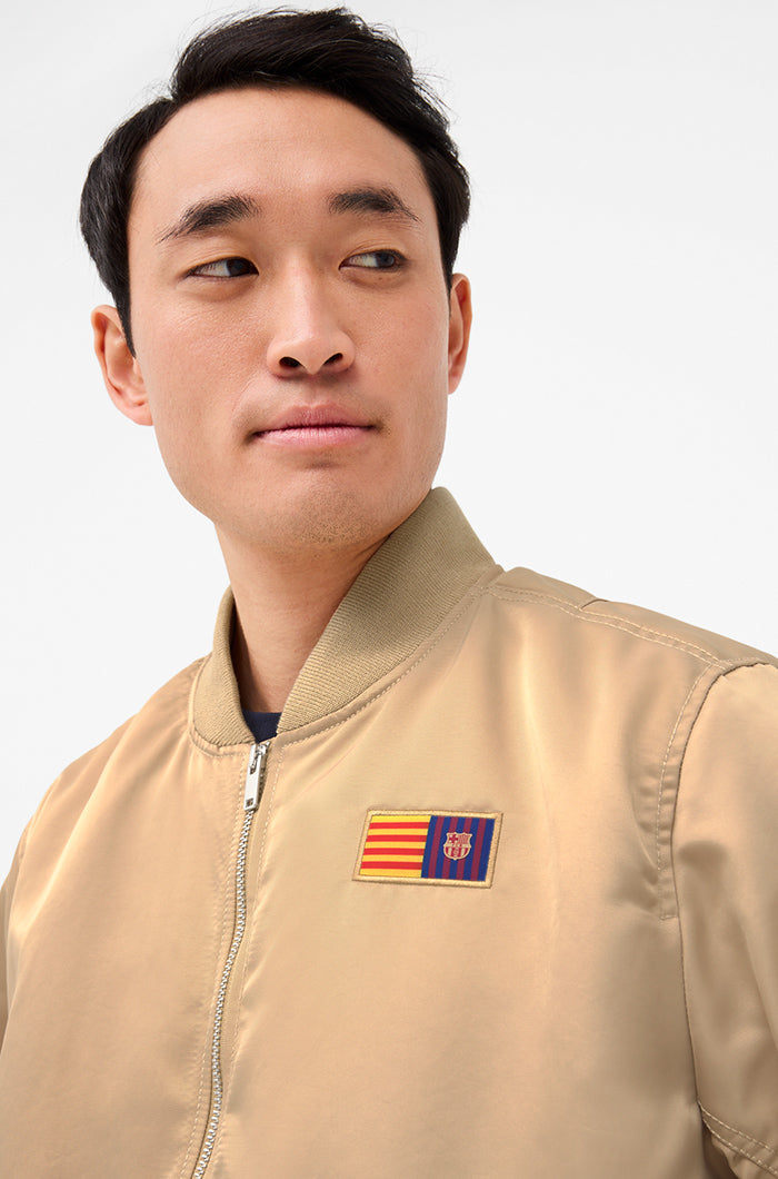 Nike yellow best sale bomber jacket