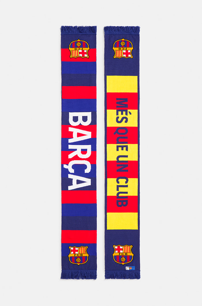 Bufanda reversible Barça