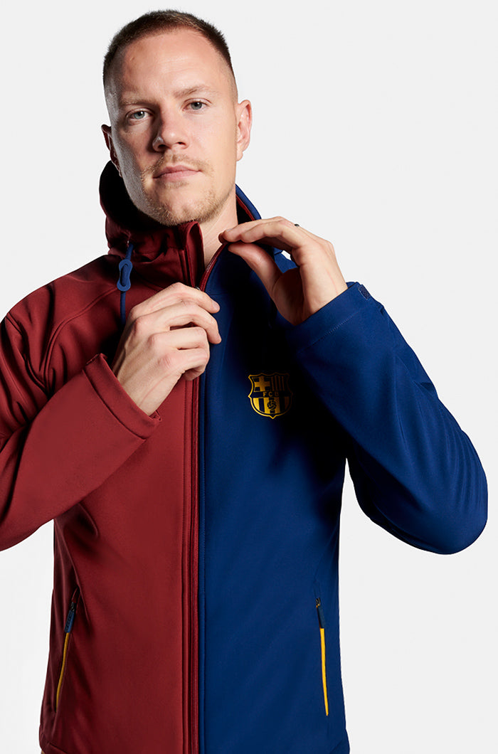 FC Barcelona Softshell bi-colour jacket