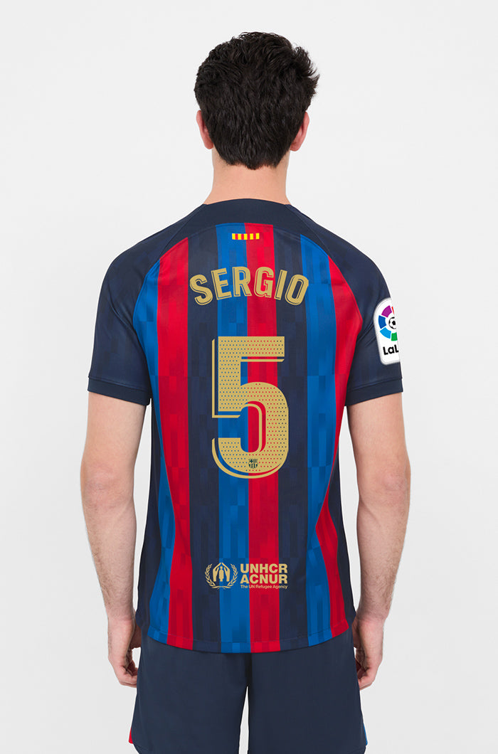 LFP - FC Barcelona home shirt 22/23 - SERGIO
