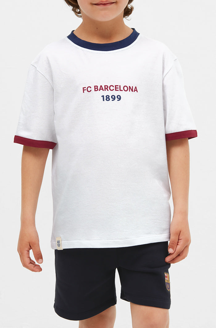 T-shirt inscription 1899 FC Barcelona - Junior