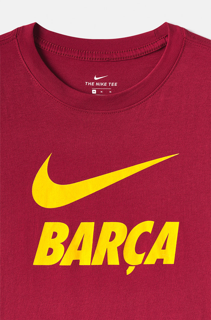 T-Shirt „Barça“ - Granatrot