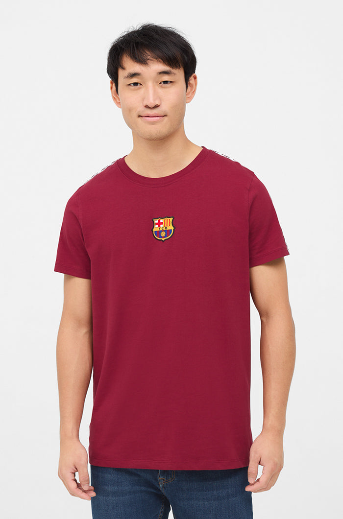 T-shirt crest maroon Barça
