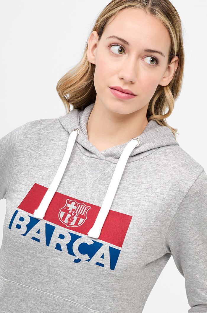 Sweatshirt mit Kängurutasche mit Wappen Barça 