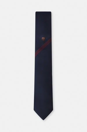 FC Barcelona tie with red stripes
