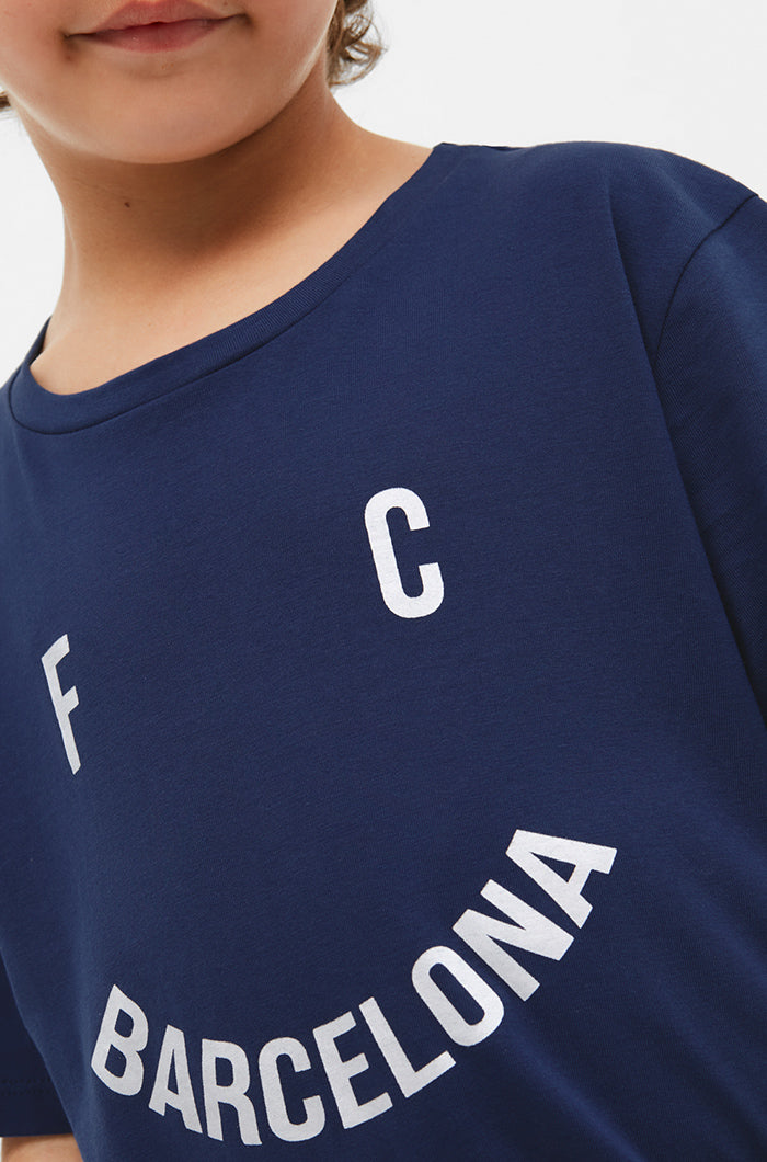 „Smile“-T-Shirt des FC Barcelona - Junior