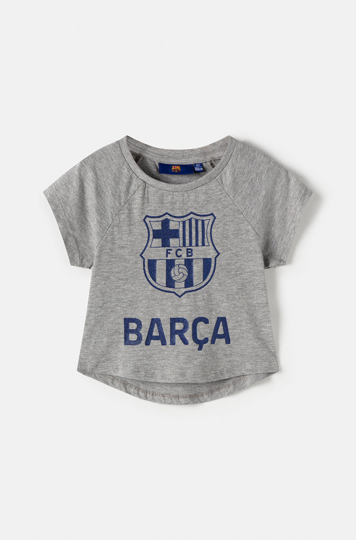 T-Shirt mit Wappen FC Barcelona - Mädchen