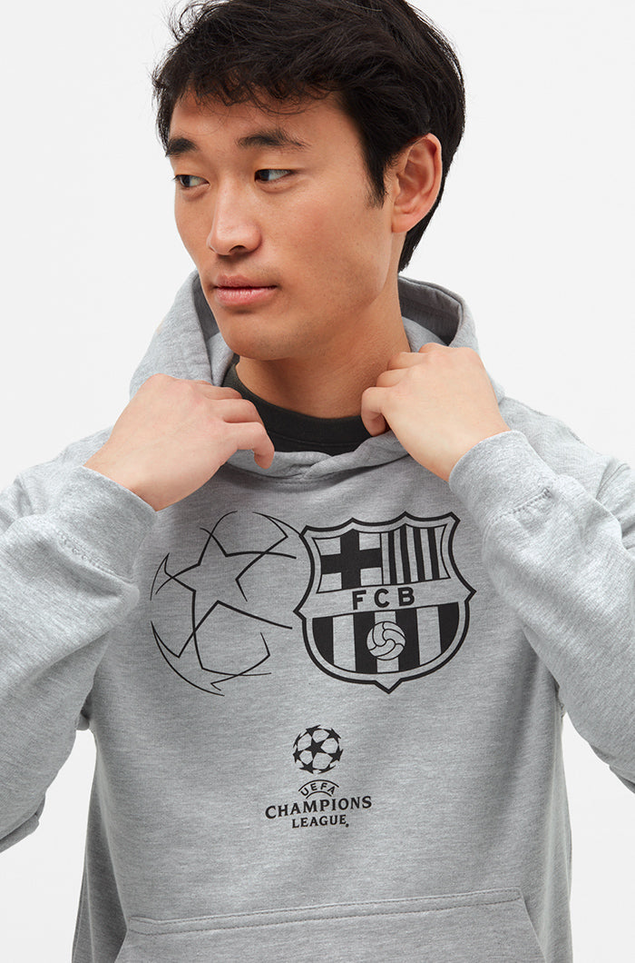 Sweatshirt mit Kängurutasche Champions League FC Barcelona