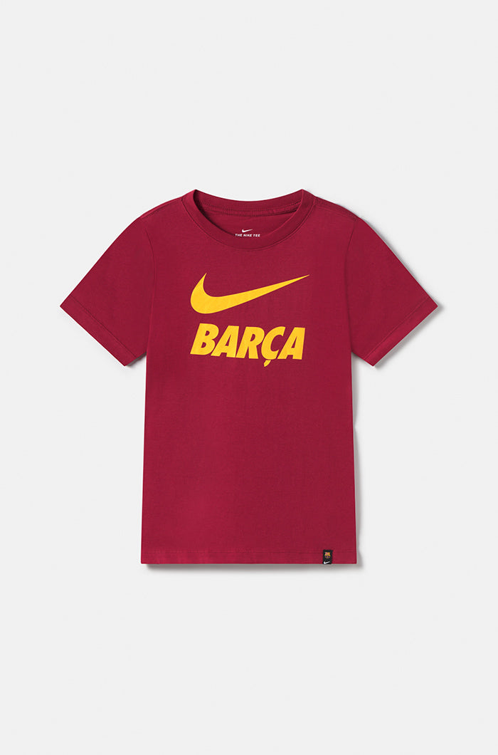 “Barça” T-shirt – Maroon – Boys