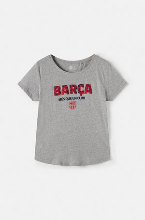 “Més que un club” shirt - Mottled grey