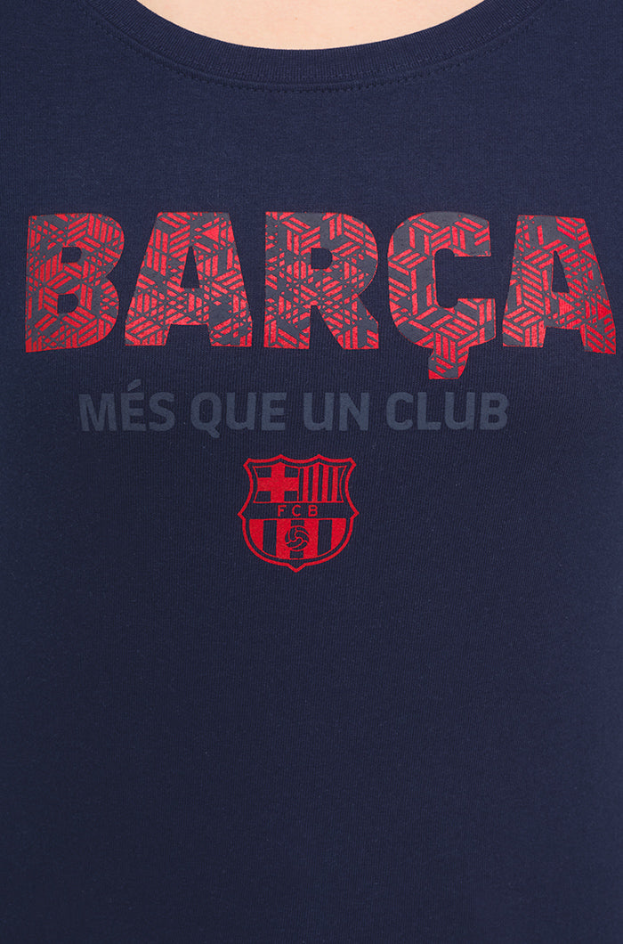 Sudadera Mes que un club y escudo FC Barcelona 2019 Barca Official Store Spotify Camp Nou