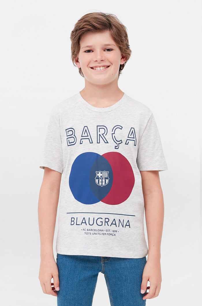 T-Shirt Barça „Tots Units Fem Força“ - Kinder