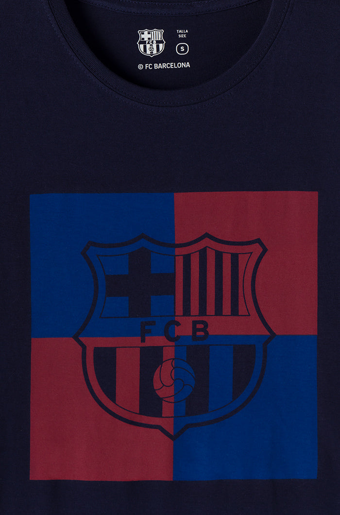 T-Shirt mit FC Barcelona-Wappen