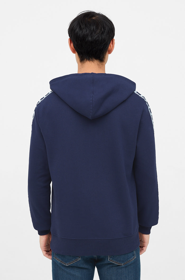 Sweat-shirt à capuche bleu marine Barça