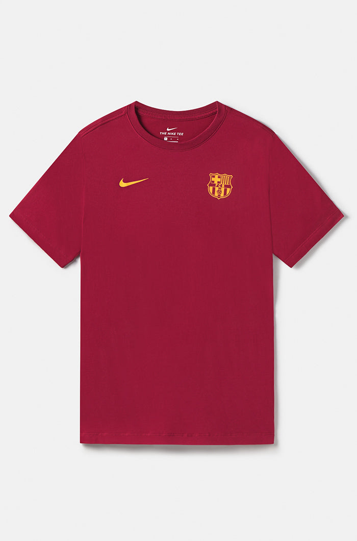 Camiseta escudo del FC Barcelona - Granate