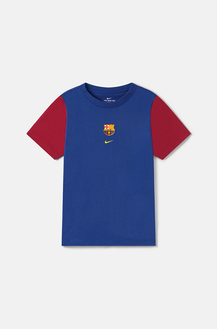 T-shirt bicolore FC Barcelone - Garçon
