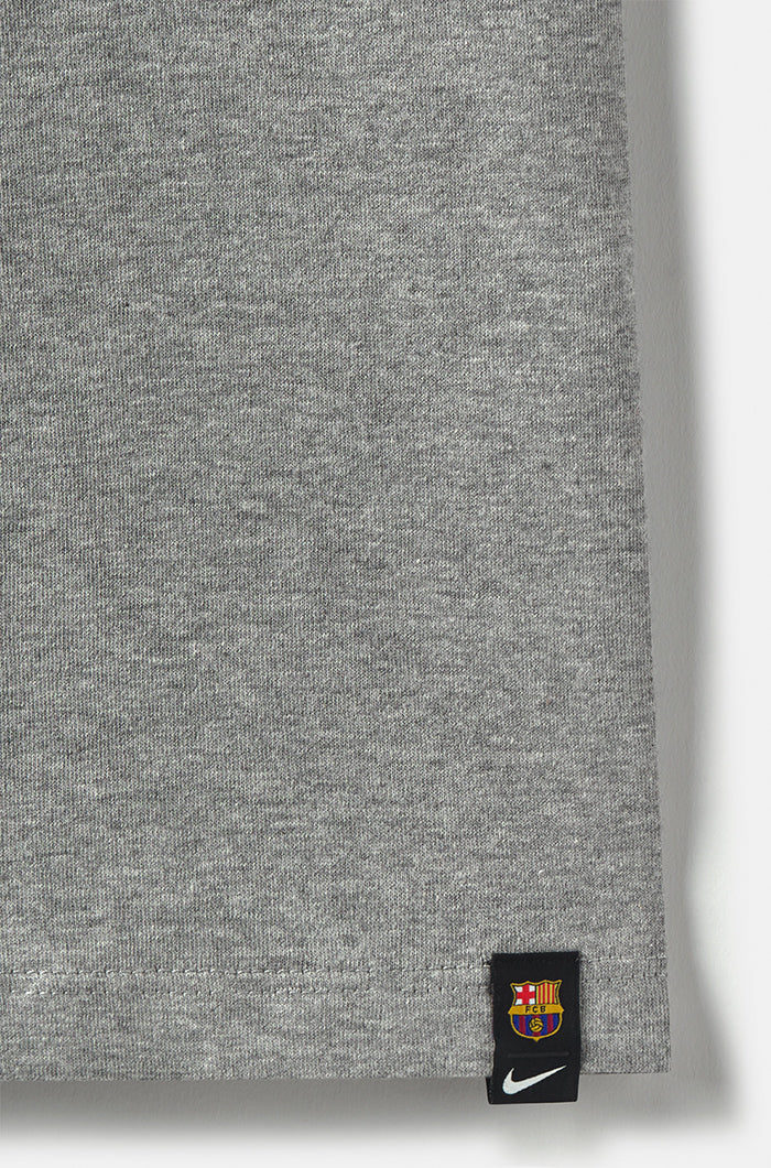 “Barça” T-shirt with logo – Mottled grey