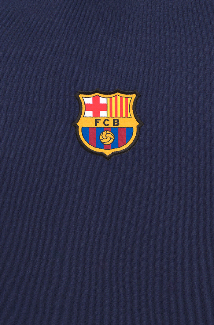 Sweat-shirt à capuche bleu marine Barça