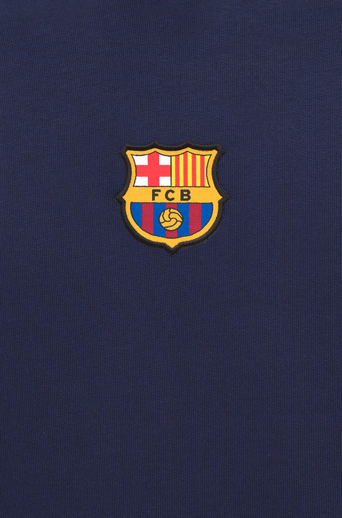 Sudadera capucha marino Barça
