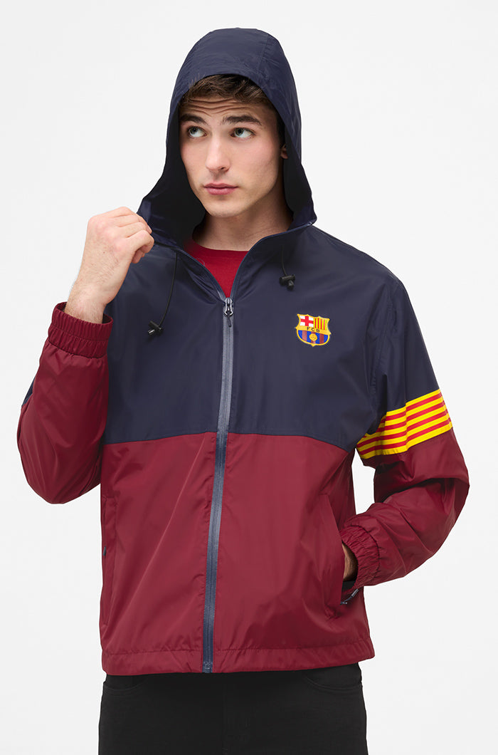 FC Barcelona two-tone windcheater jacket