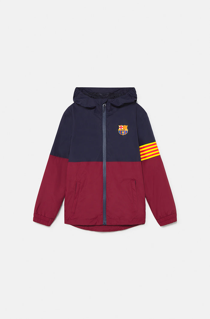 FC Barcelona two-tone windcheater jacket - Junior