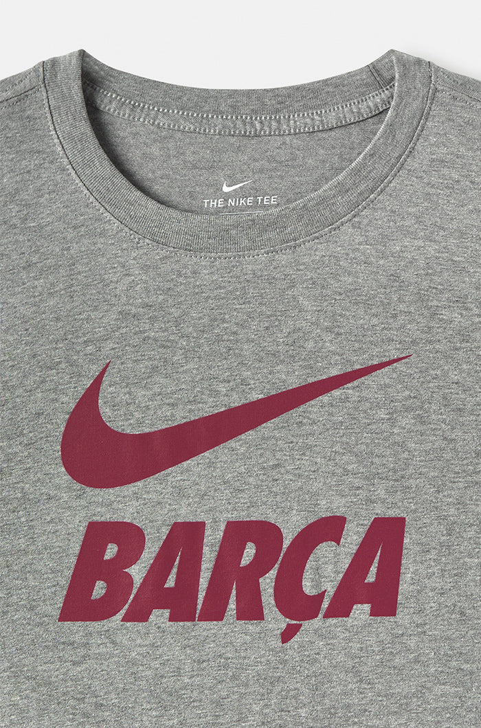 “Barça” T-shirt with logo – Mottled grey