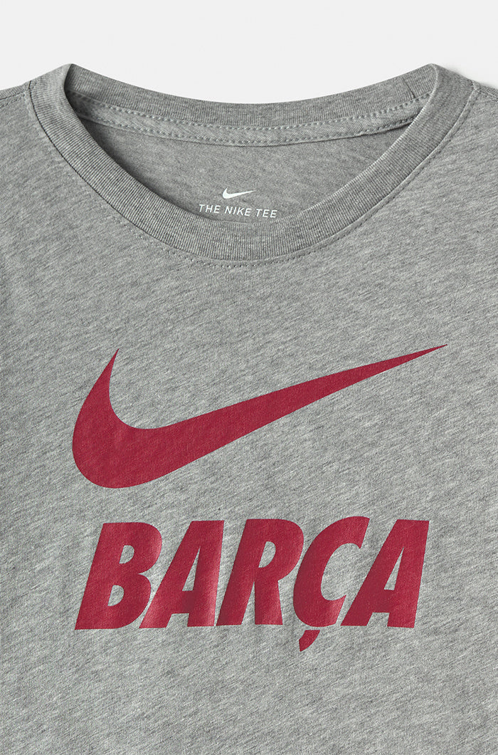 Camiseta “Barça” - Gris jaspeado - Niño