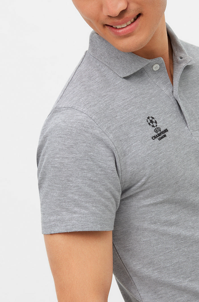 FC Barcelona Champions League grey polo shirt