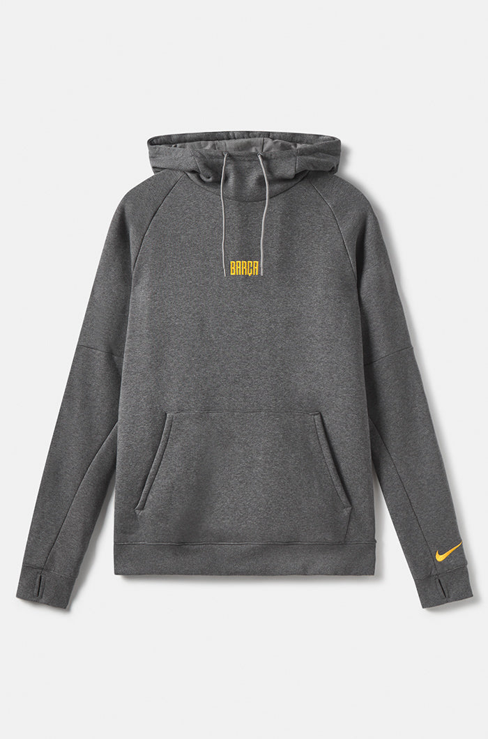 “Barça” kangaroo sweatshirt – Mottled grey